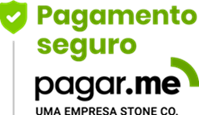 Pagamento processado com segurança pela Pagar.me. Uma empresa do grupo Stone Co.